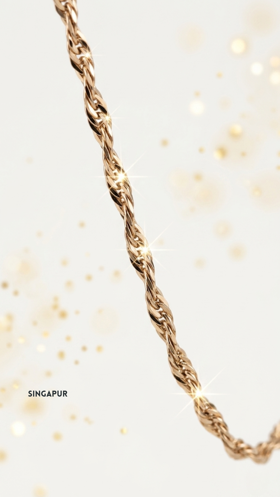 J44542 - Cadena Singapur Punteras 45 Cms 1.5 mm
