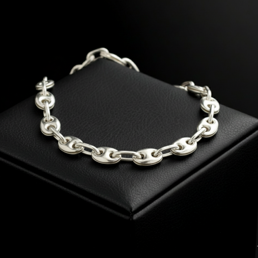 S-45036 - Cadena Grano de cafe 4mm y 45cm