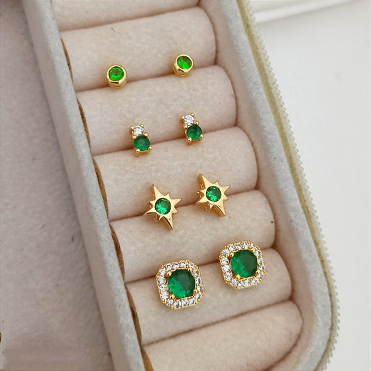 Set Topitos Verde Esmeralda