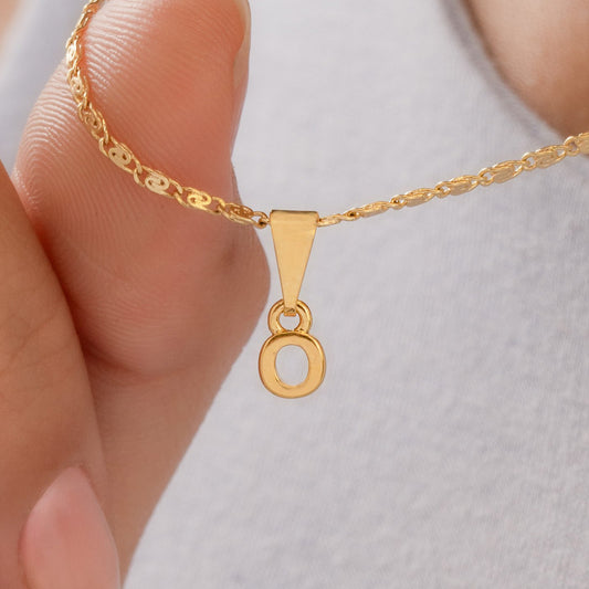 26360O - Dije Silueta Letra O Lisa Mini