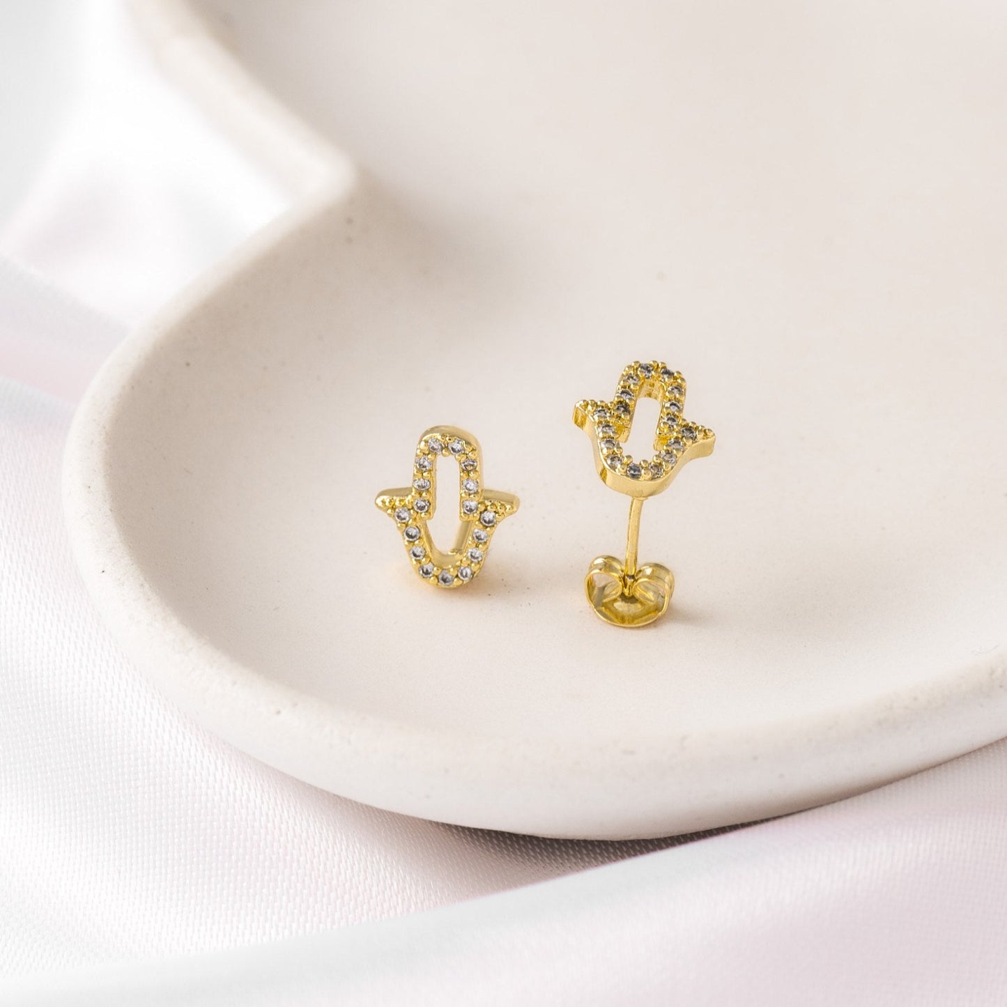 34248 - Topitos Mano Hamsa Circonias