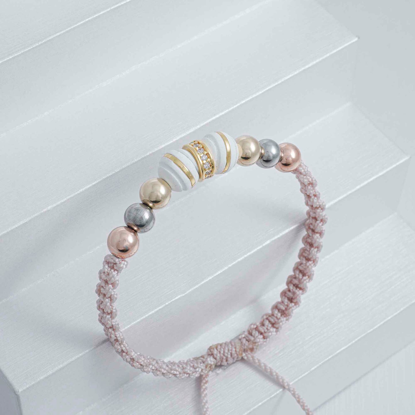 22799C - Herraje Rondel Circonias 1 Linea 8 mm Cristal