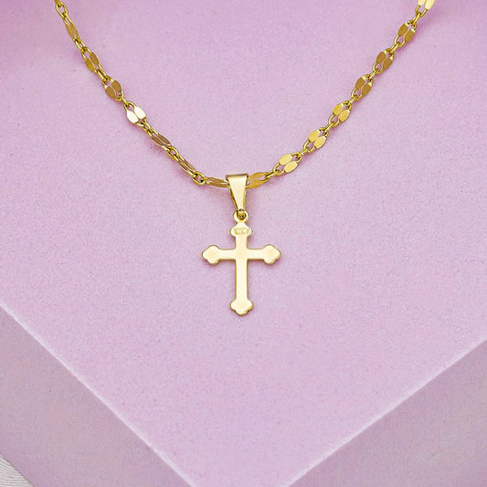 23062 - Dije Cruz Inri Delgada 1.5cms