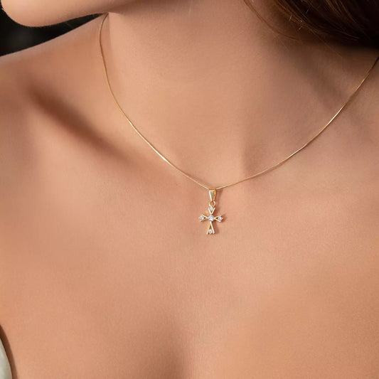 23117 - Dije Cruz 5 Circonias