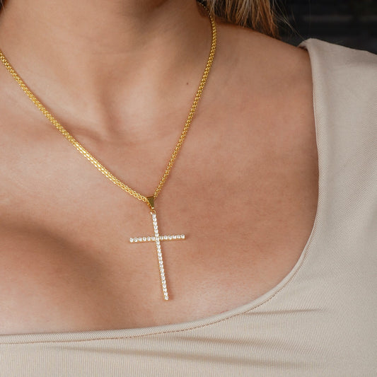 23136 - Dije Cruz Sparkle 5 Cms