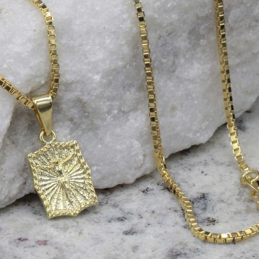 23202 - Dije Placa Crucificado 💎ᴠɪᴘ