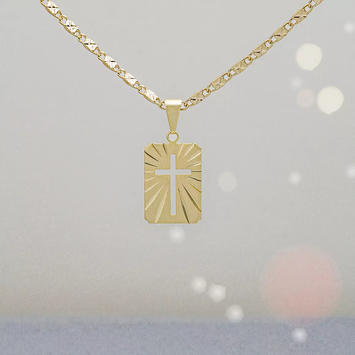 23209 - Dije Placa Cruz