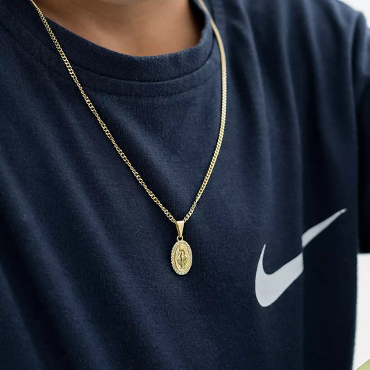 23219 - Dije Milagrosa con circonias cristal