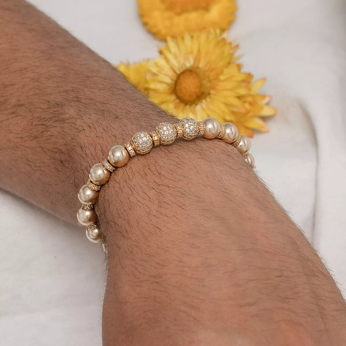 24800C - Herraje Rondel circonias x 3 Cristal