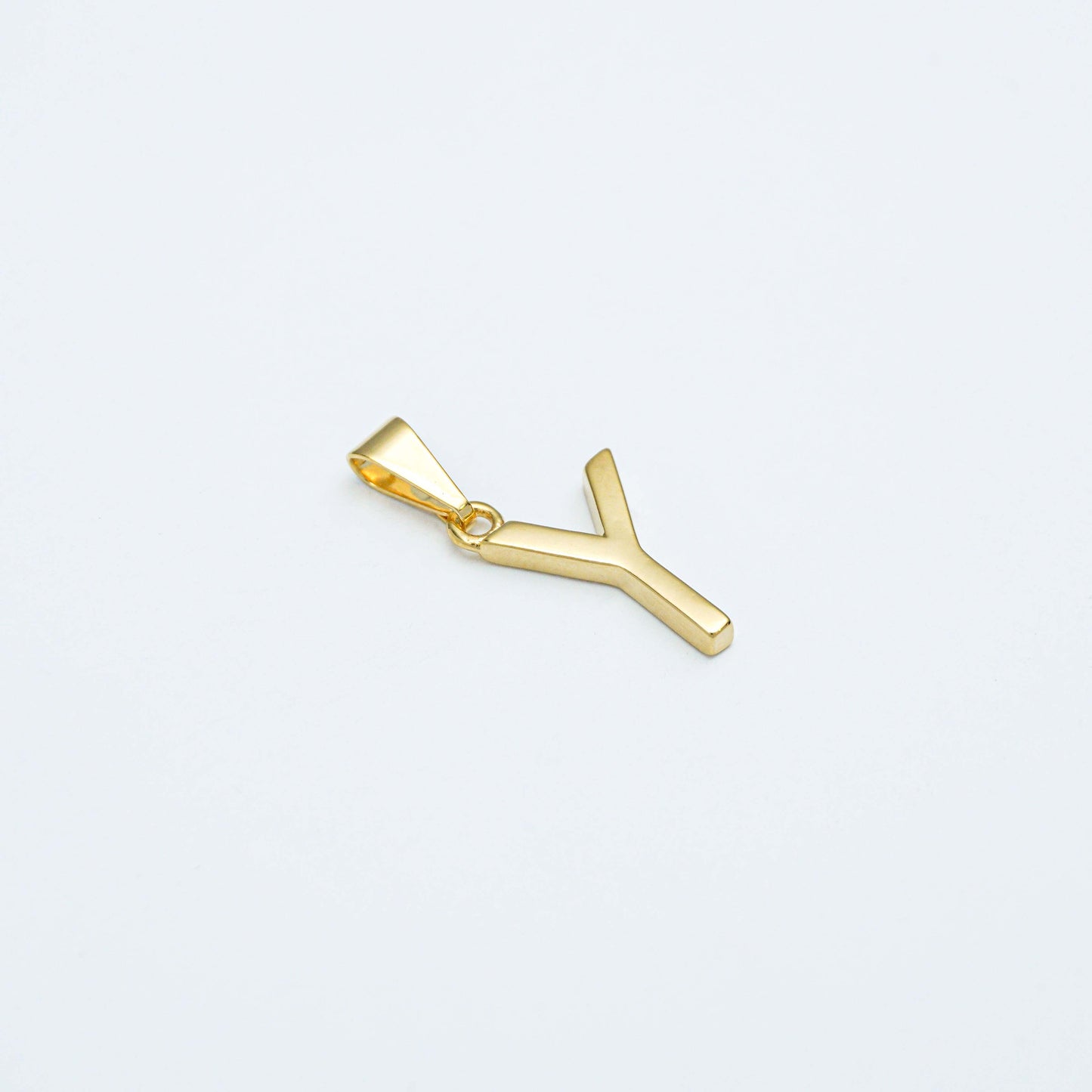 25360Y - Dije Silueta Letra Y Lisa Grande