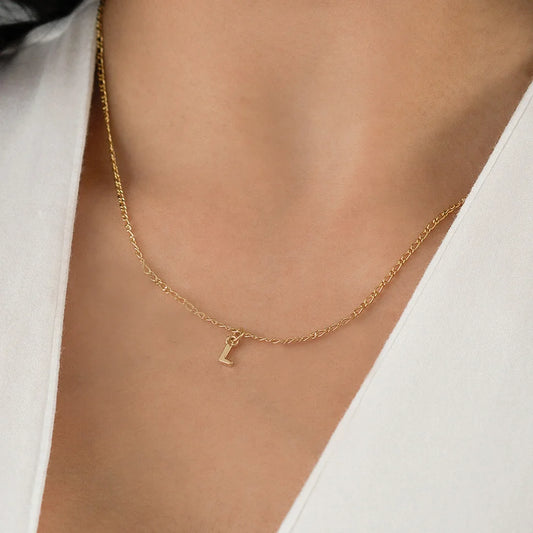 26360L - Dije Silueta Letra L Lisa Mini