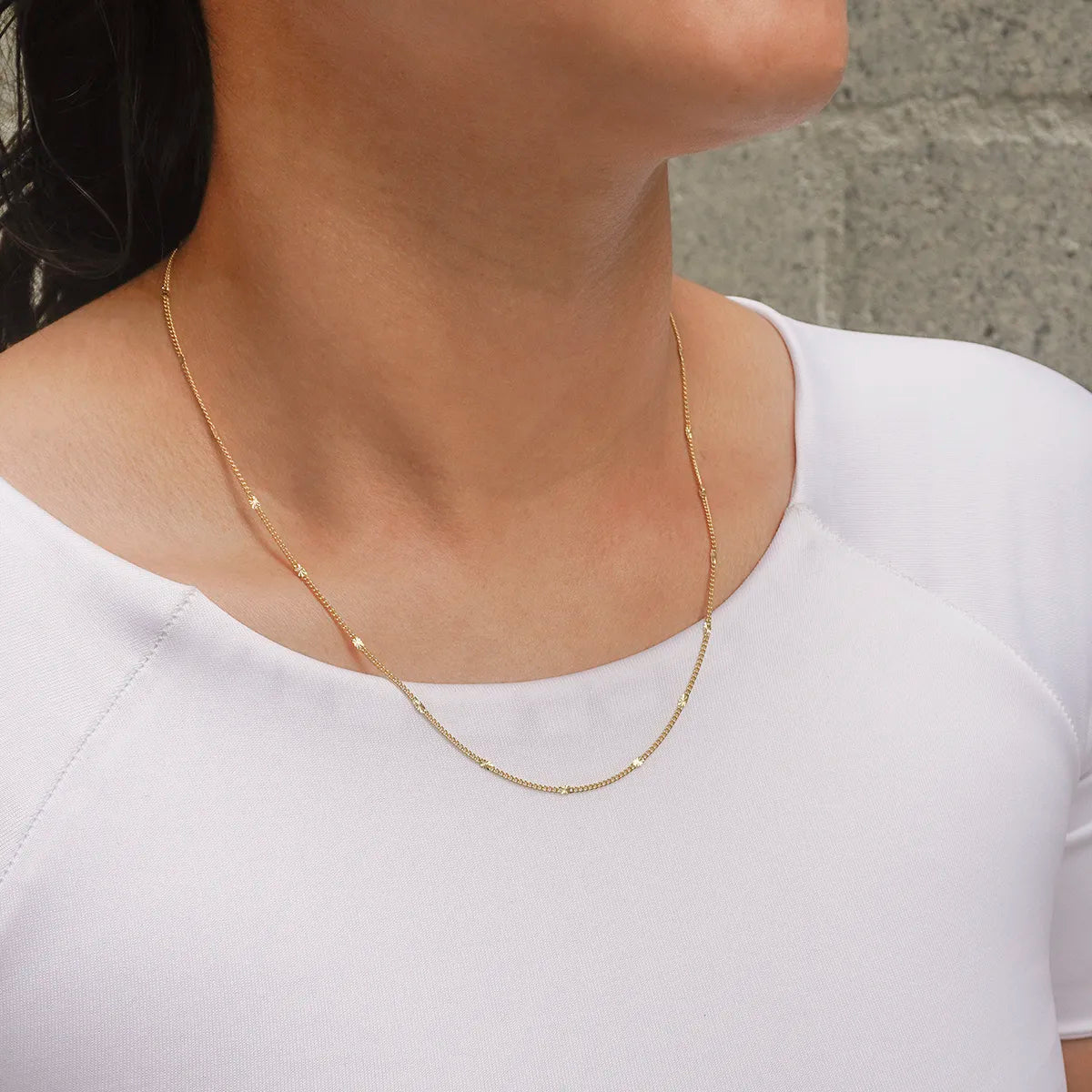 41411 - Cadena Cubana Con Destellos 45Cm