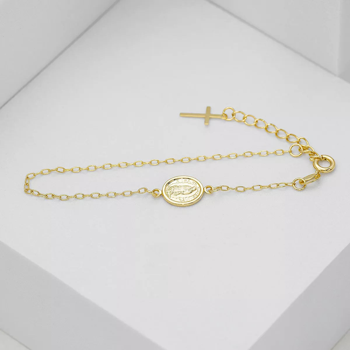 53006 - Pulsera Virgen de Guadalupe 16.5 Cms Extensor