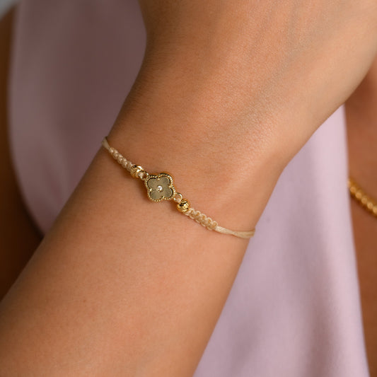 M070 - Manilla Balines y Herraje Clover Cristal