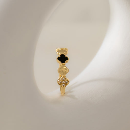 13104 - Anillo Duality Clover Ajustable