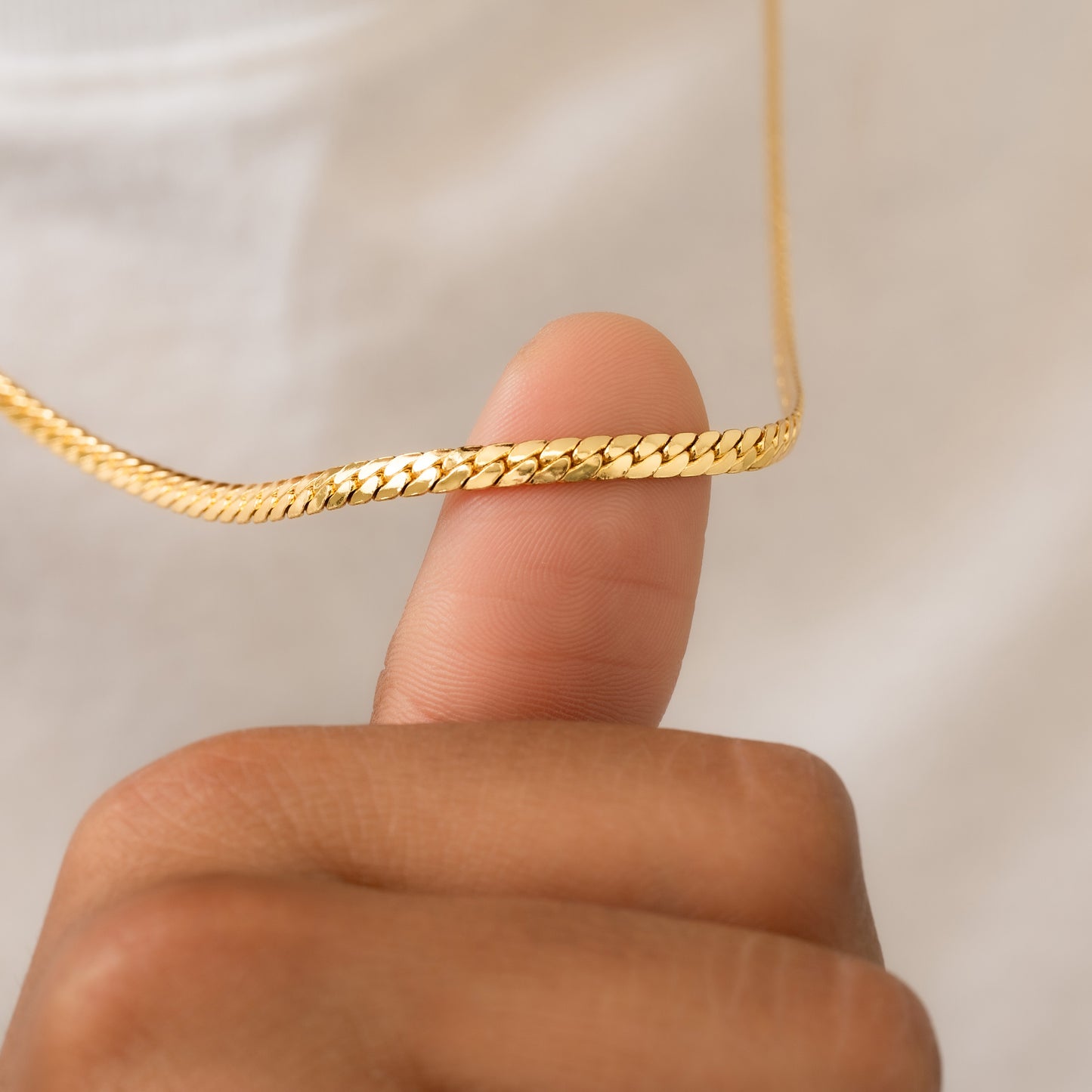 44068 - Cadena Serpiente Plana 4 mm 65 Cms