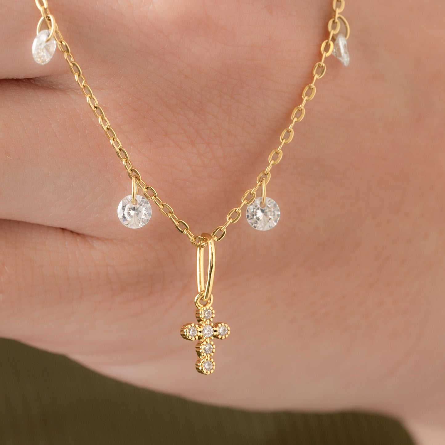 23307 - Dije Cruz Redondeada 1.6 Cms