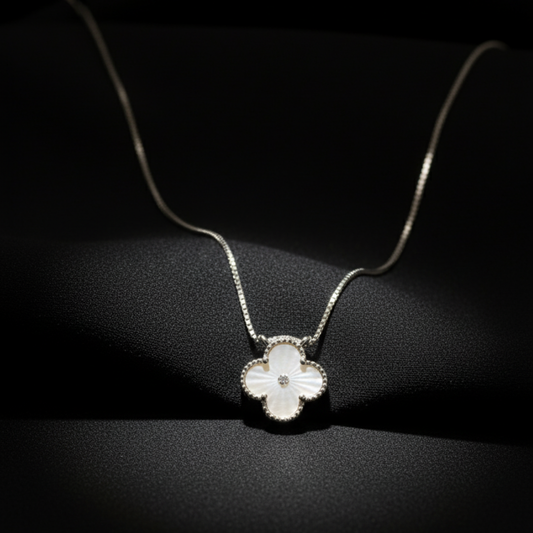 S-40002 - Gargantilla Clover con Cadena Veneciana