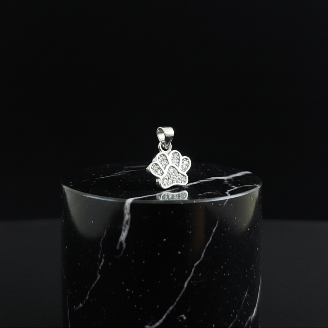 JP23354 - Dije Huella de Perro con Circones