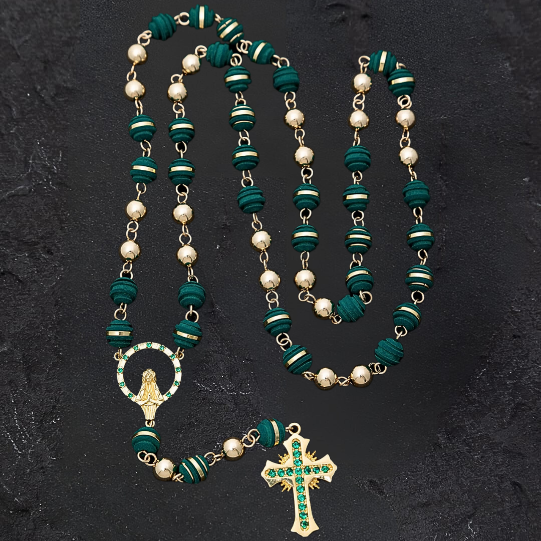 R001 - Rosario en Filigrana con balines y neoprenos