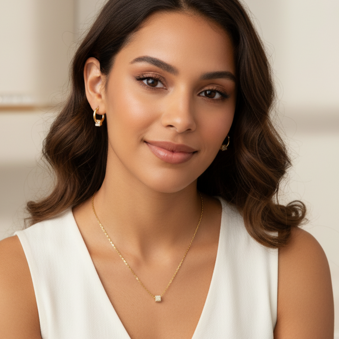 Set Cadena y Aretes Nexus