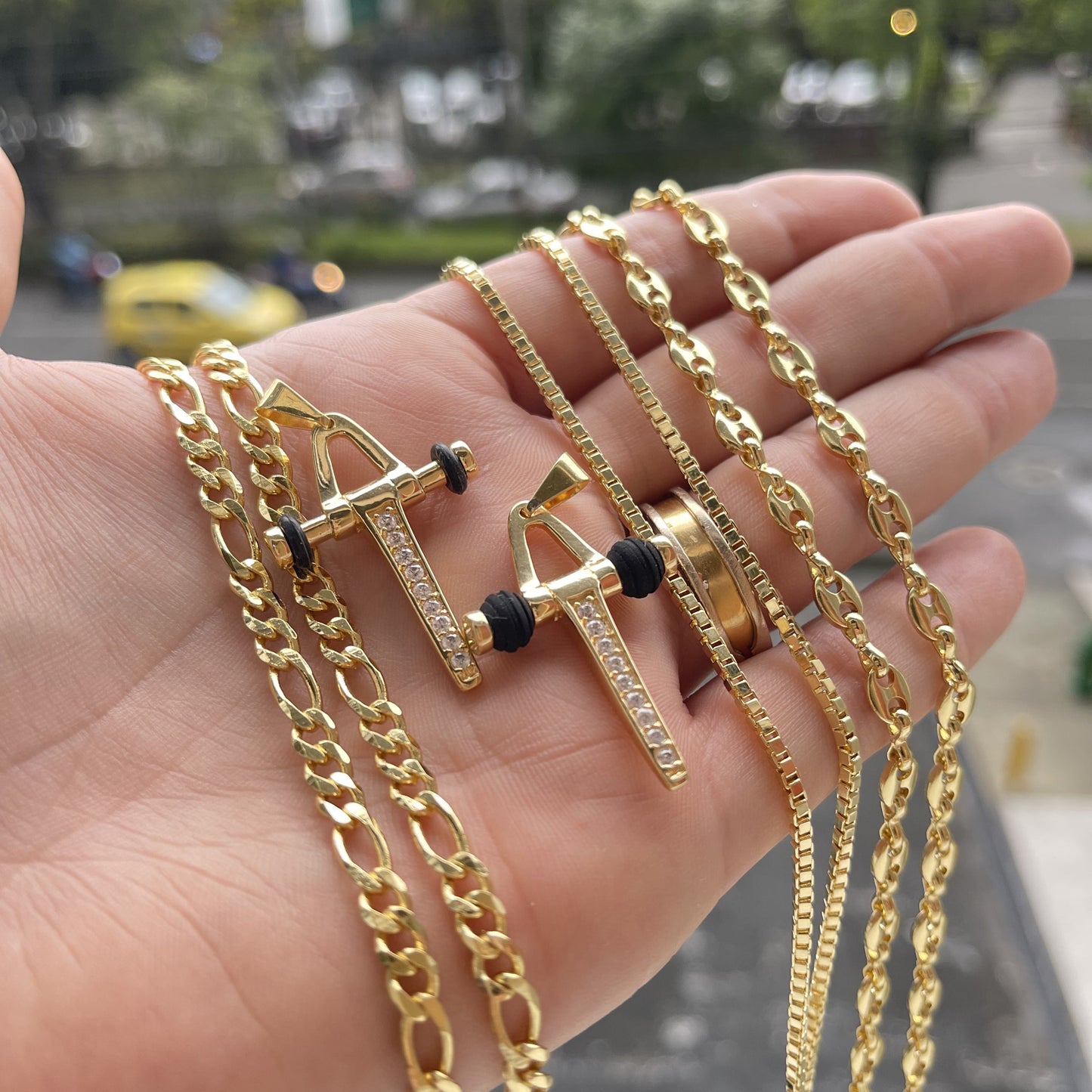 23038C - Dije Cruz Pendulo con Circonias Cristal 💎ᴠɪᴘ