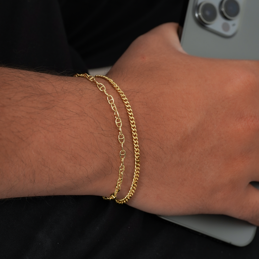 50006 - Pulsera Cubana Plana 20 Cms