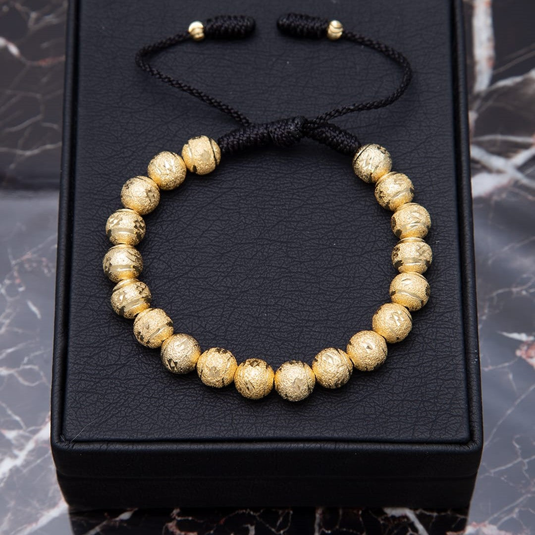 M059 - Manilla Completa en Balines Diamantados 8mm