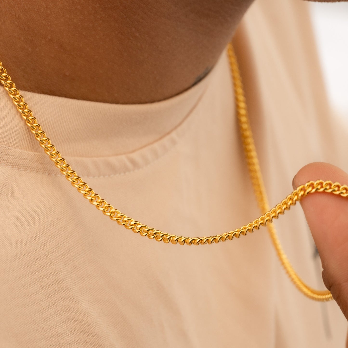 42388 - Cadena Cubana Eslabon U 4 mm 65 Cms