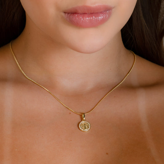 23390 - Dije San Benito Red Circonias Pequeño