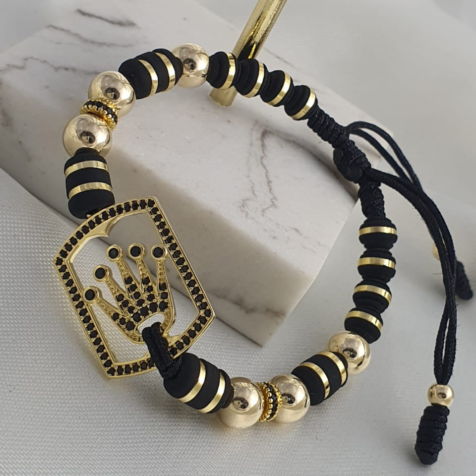 23087N - Dije Rolex Marco Circonias Negro