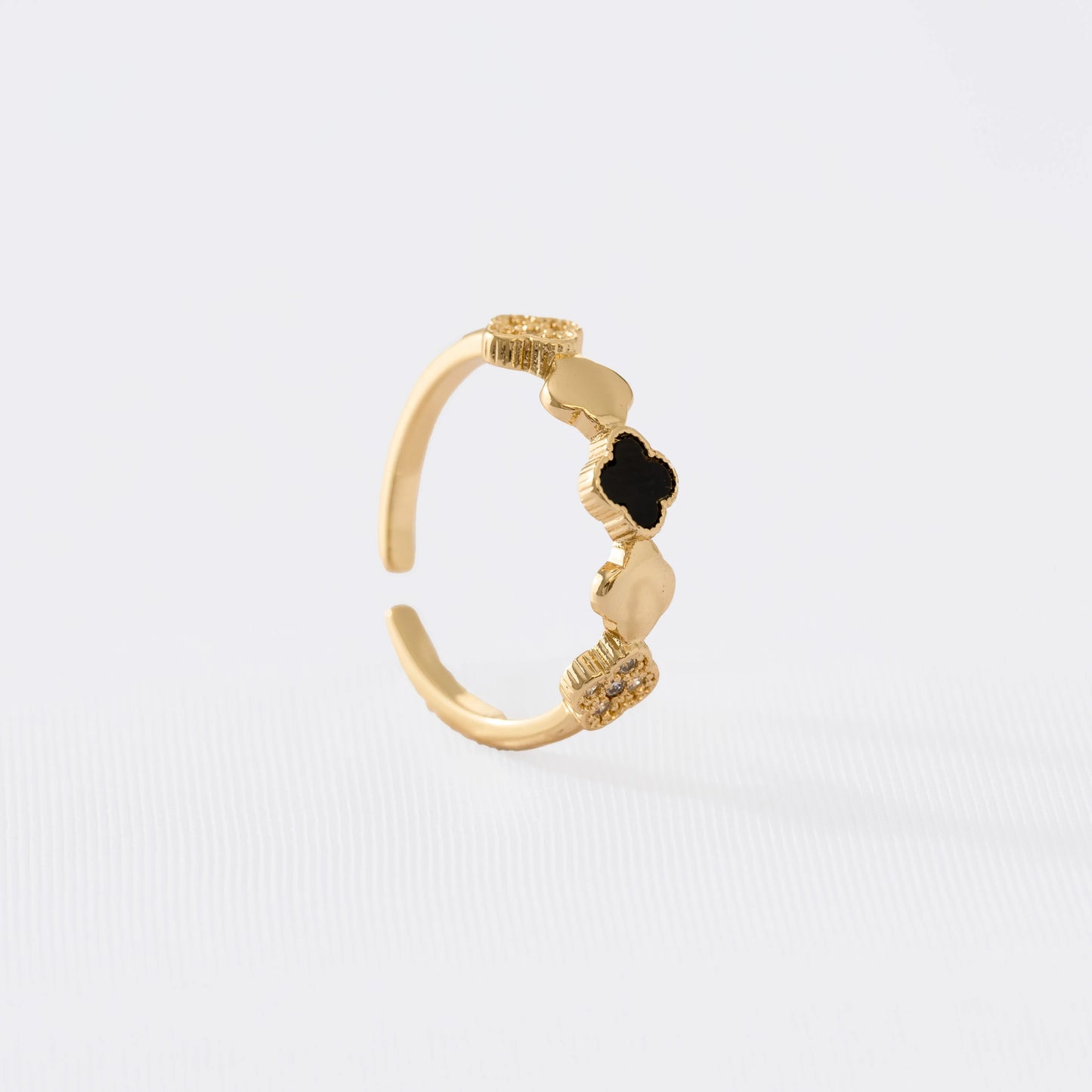 13104 - Anillo Duality Clover Ajustable