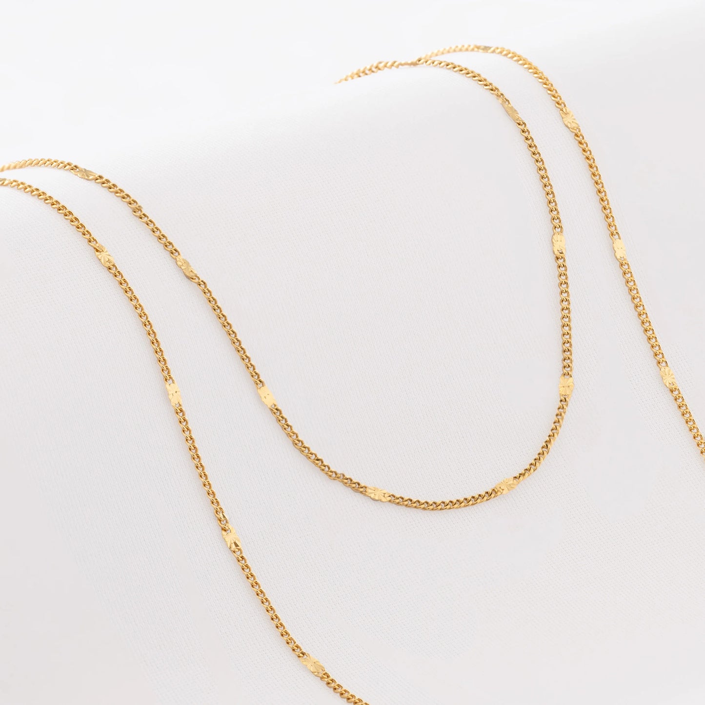 41413 - Cadena Cubana Con Destellos 65cm