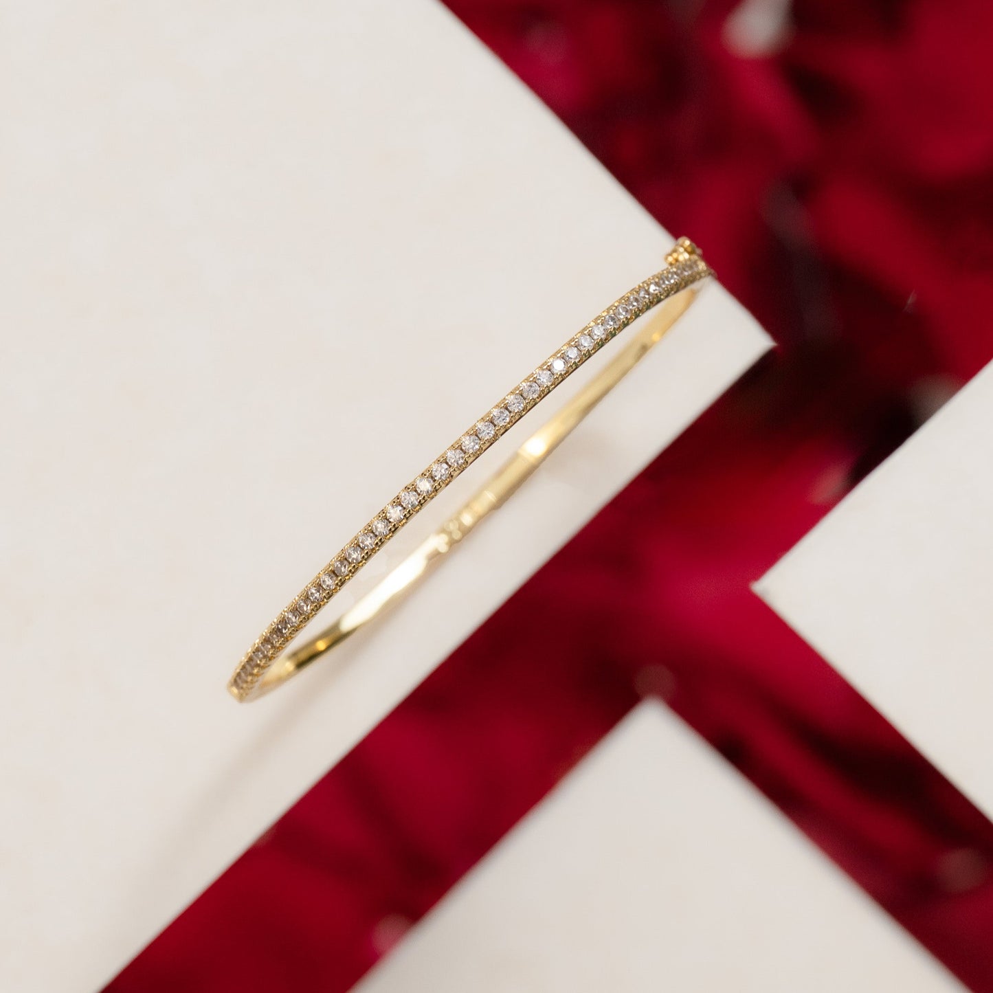 50025C - Pulsera Brazalete Slim Cristal