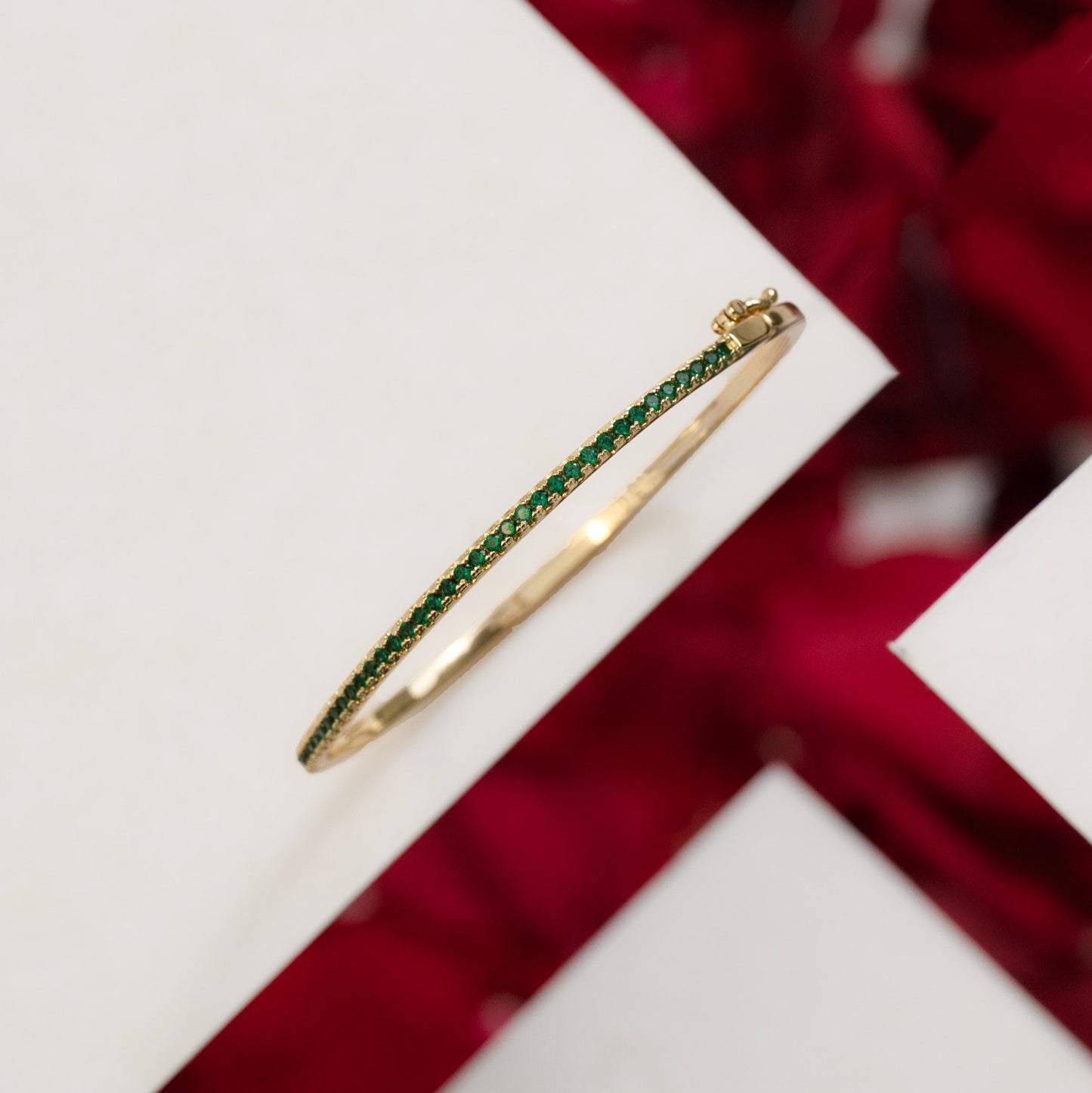 50025V - Pulsera Brazalete Slim Verde