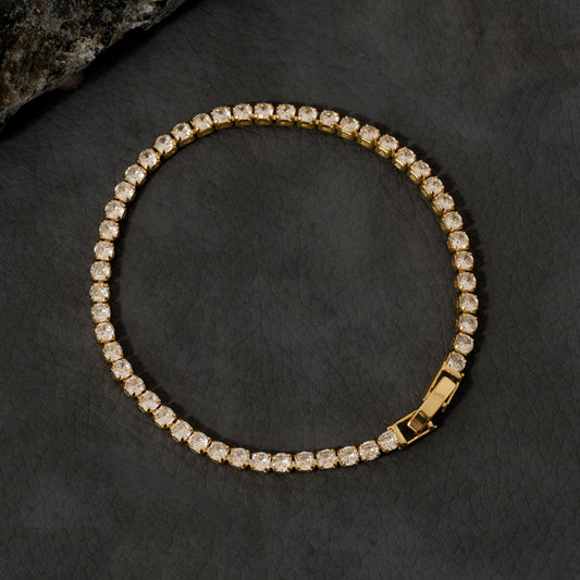 50027C - Pulsera Circonias Cristal 20 Cms