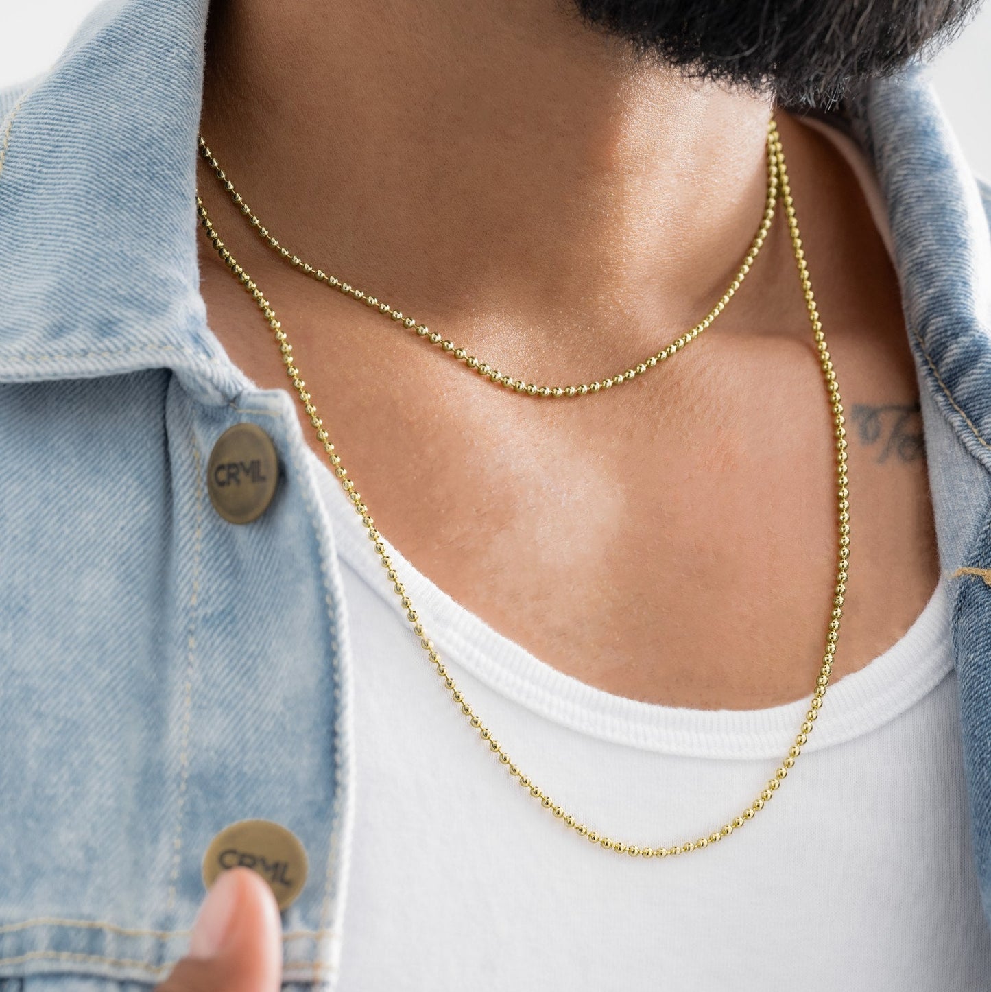 43983 - Cadena Militar Mediana 65 Cms 2.5 Mm