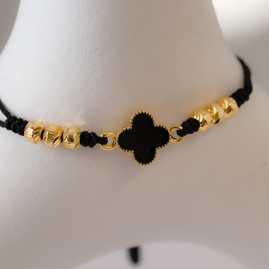 M090 - Manilla Balines y herraje Clover Black