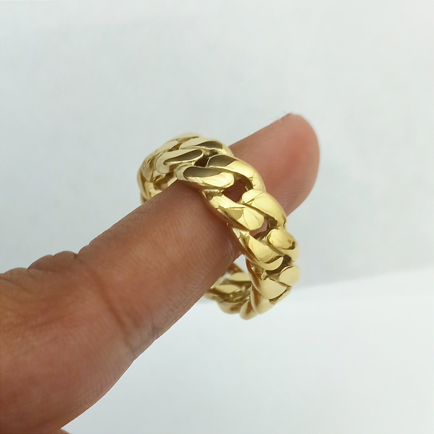 J13001 - Anillo Cubano Link 7mm