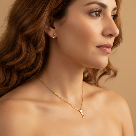 Set Cadena, dije y topitos nota musical