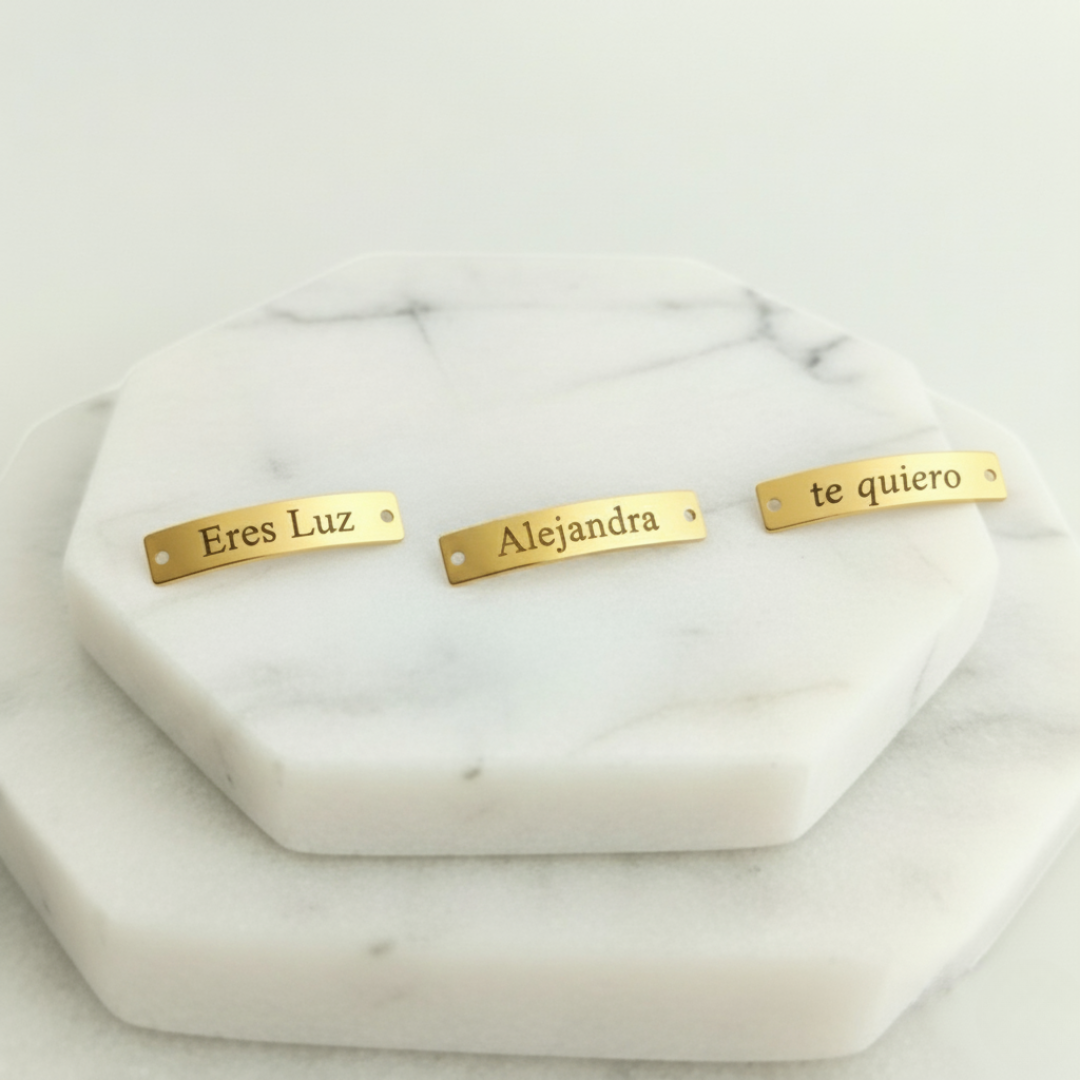 Herraje Placa Fotograba Cuadrada Curva