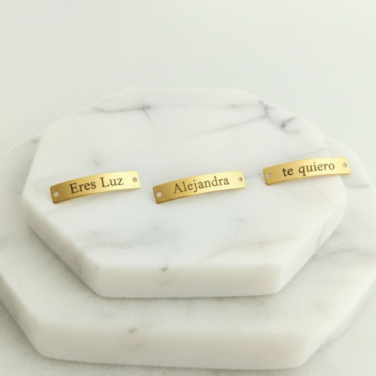 Herraje Placa Fotograba Cuadrada Curva