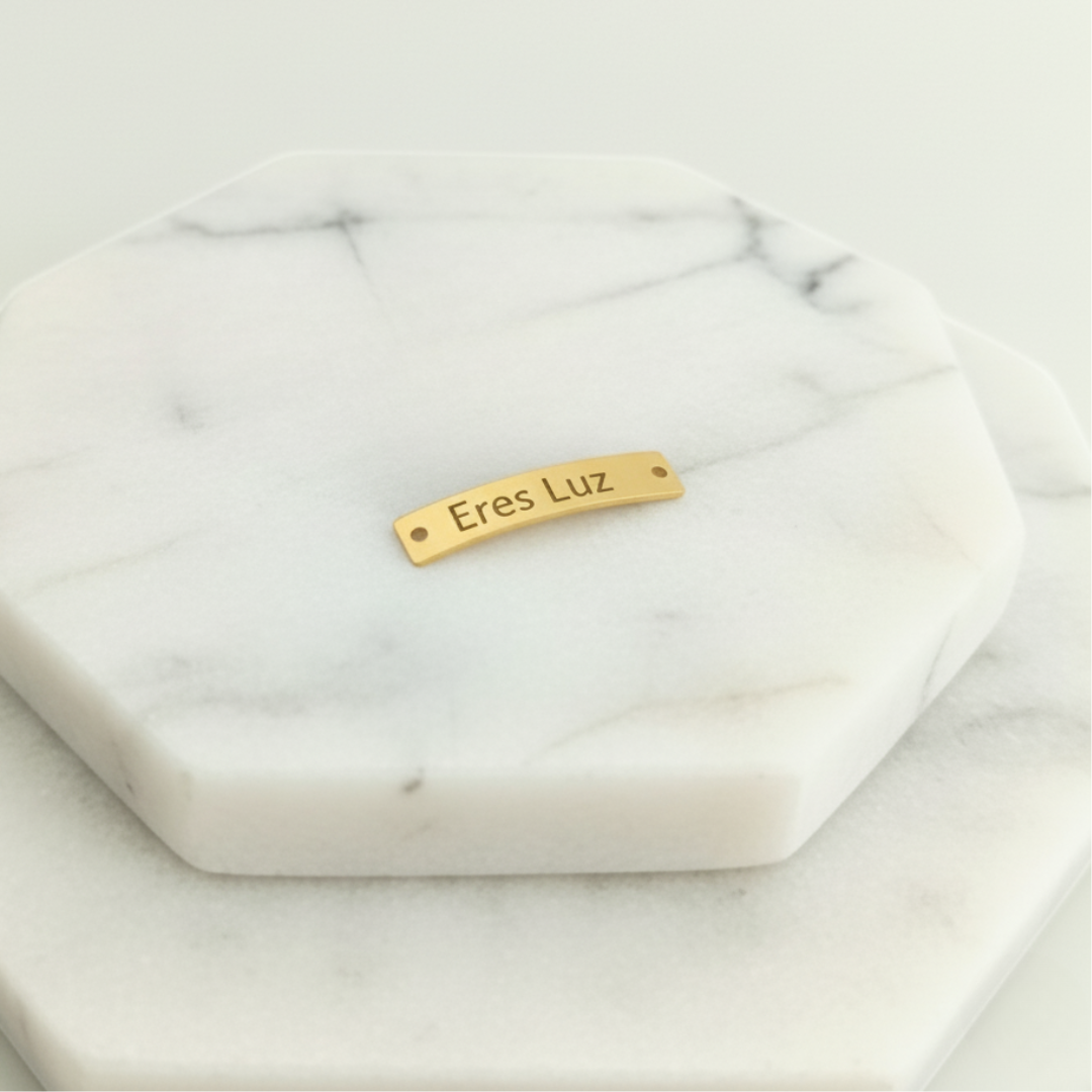 Herraje Placa Fotograba Cuadrada Curva