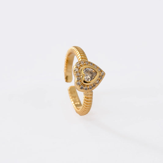 13047 - Anillo Cristal Love Ajustable