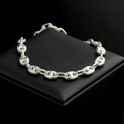 S-45038 - Cadena Grano de cafe 4mm y 65cm