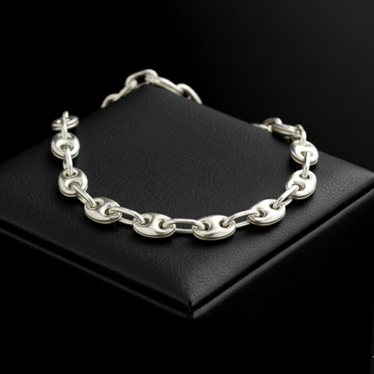 S-45038 - Cadena Grano de cafe 4mm y 65cm