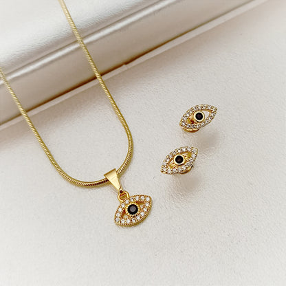 Set Ojo Turco Cadena, Dije y Topitos