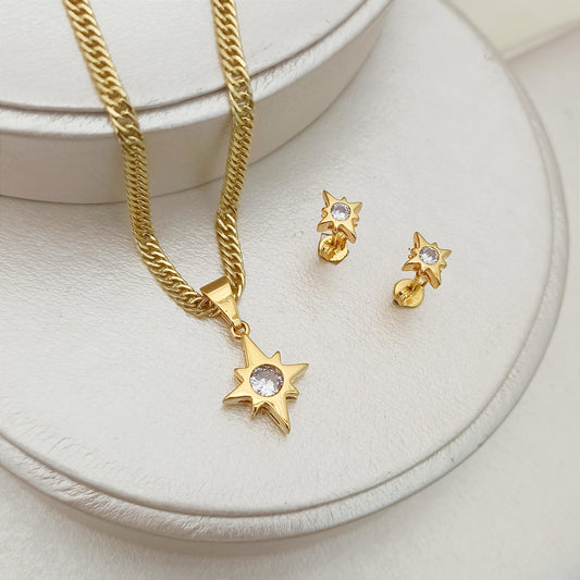 Set Cadena, dije y topitos Estrella con Circones