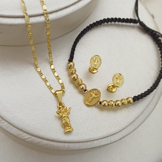 Set Cadena, Dije y topitos Y Manilla Divino Niño