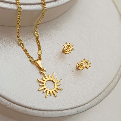 Set Rayos de Sol Cadena, Dije y Topitos